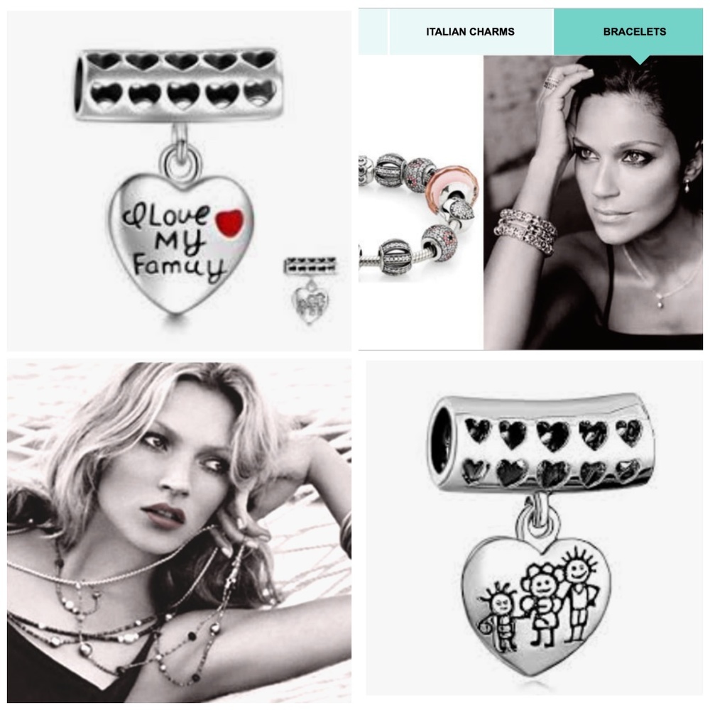 I Love My Family Italian Charm 2 for $20